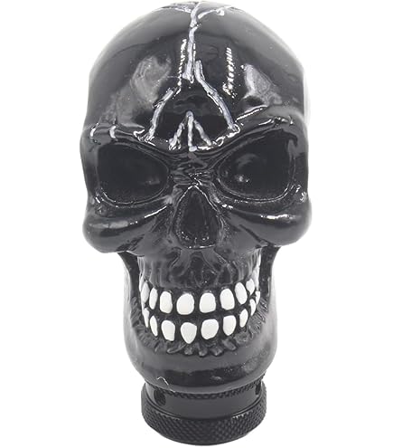 ドクロ.ガイコツ Amazon.co.jp: uxcell シフトノブ 60x45x85mm ギアシフトノブ ガイコツ